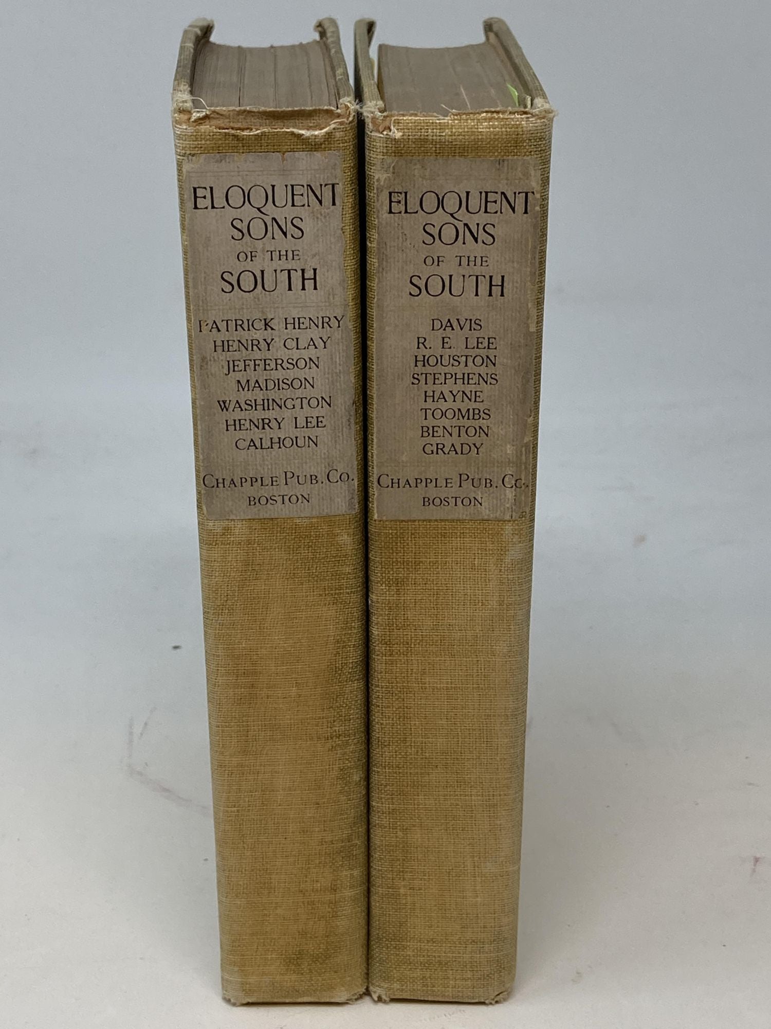 Graves, John Temple ; Clark Howell ; Walter Williams, (Eds.) - Eloquent Sons of the South : A Handbook of Southern Oratory, Volume I & Volume II