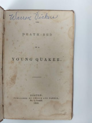 THE DEATH-BED OF A YOUNG QUAKER