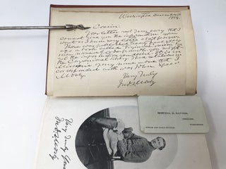 Item #74209 RANGER MOSBY (ORIGINAL LETTER AND ENVELOPE, TIPPED-IN, EACH SIGNED BY JOHN...
