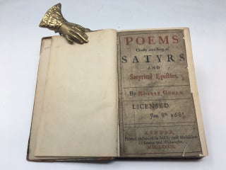 Item #74651 POEMS CHIEFLY CONSISTING OF SATYRS AND SATYRICAL EPISTLES. Robert Gould