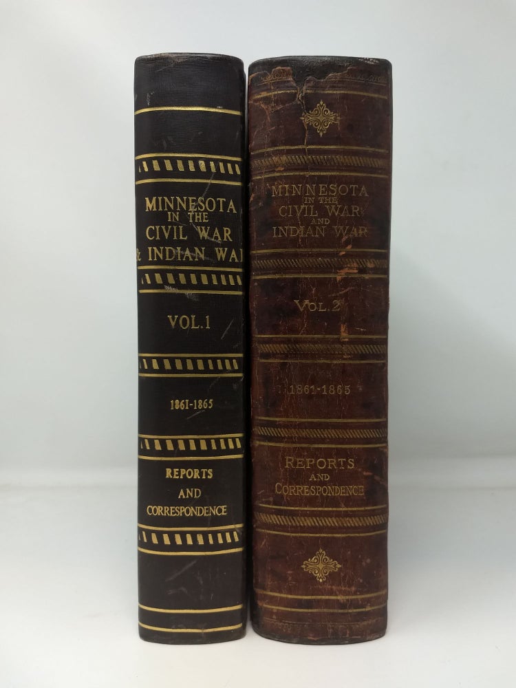 Item #75910 MINNESOTA IN THE CIVIL AND INDIAN WARS 1861-1865 : TWO VOLUMES, COMPLETE. Board of Commissioners.