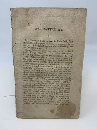 Item #79193 NARRATIVE OF THE LIFE AND ADVENTURES OF MATTHEW BUNN IN AN EXPEDITION AGAINST THE...