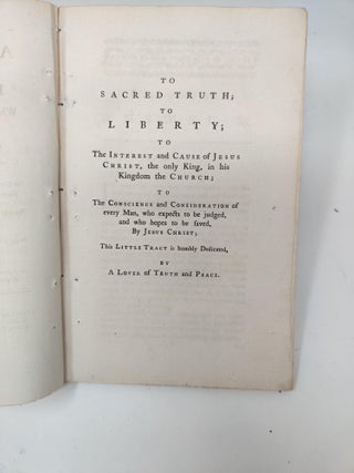 A CALM AND PLAIN ANSWER TO THE ENQUIRY, WHY ARE YOU A DISSENTER FROM THE CHURCH OF ENGLAND? CONTAINING SOME REMARKS ON ITS DOCTRINE, SPIRIT CONSTITUTION, AND SOME OF ITS OFFICES AND FORMS OF DEVOTION. BY THE AUTHOR OF THE DISSENTING GENTLEMAN'S LETTERS TO WHITE. BEING A SUMMARY VIEW OF THE ARGUMENTS CONTAINED IN THOSE LETTERS.