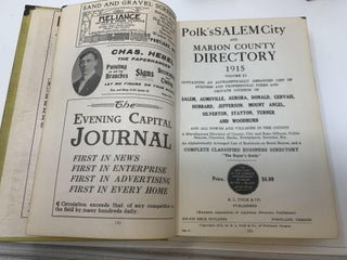 POLK'S SALEM CITY AND MARION COUNTY DIRECTORY, VOL, XI, 1915