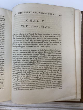 THE HISTORY OF THE PROVINCE OF NEW-YORK FROM THE FIRST DISCOVERY TO THE YEAR MDCCXXXII. TO WHICH IS ANNEXED, A DESCRIPTION OF THE COUNTRY, WITH A SHORT ACCOUNT OF THE INHABITANTS, THEIR TRADE, RELIGIOUS AND POLITICAL STATE, AND THE CONSTITUTION OF THE COURTS OF JUSTICE IN THAT COLONY. (LARGE PAPER EDITION)