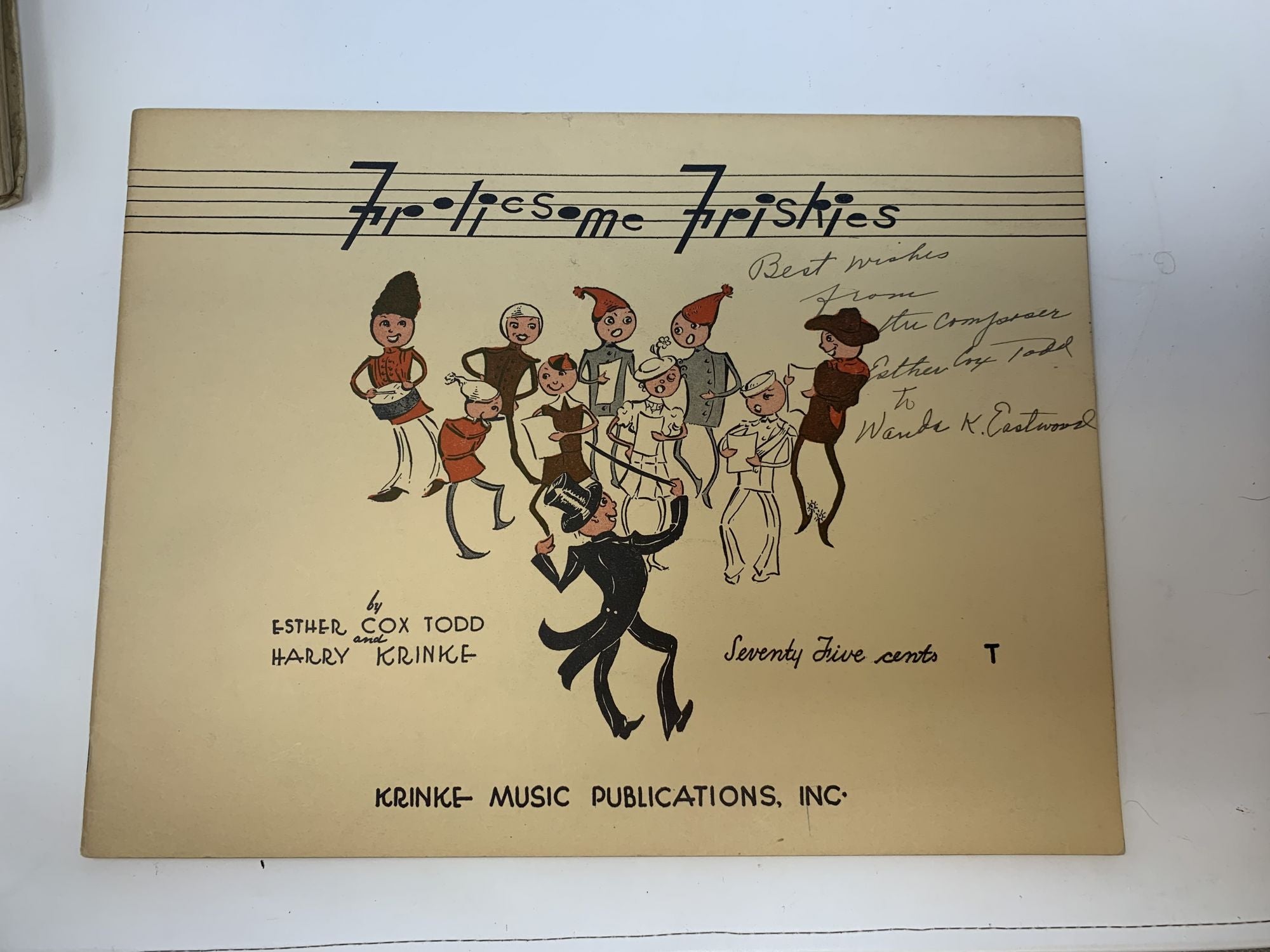 Todd, Esther Cox and Harry Krinke - Frolicsome Friskies (Signed)