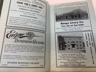POLK'S EUGENE CITY AND LANE COUNTY DIRECTORY VOL. VI. 1912 : CONTAINING AN ALPHABETICALLY ARRANGED LIST OF BUSINESS FIRMS AND PRIVATE CITIZENS OF EUGENE, COTTAGE GROVE, COBURG, FLORENCE, GLENADA, JUNCTION CITY, MAPLETON, MARCOLA, SPRINGFIELD AND WENDLING