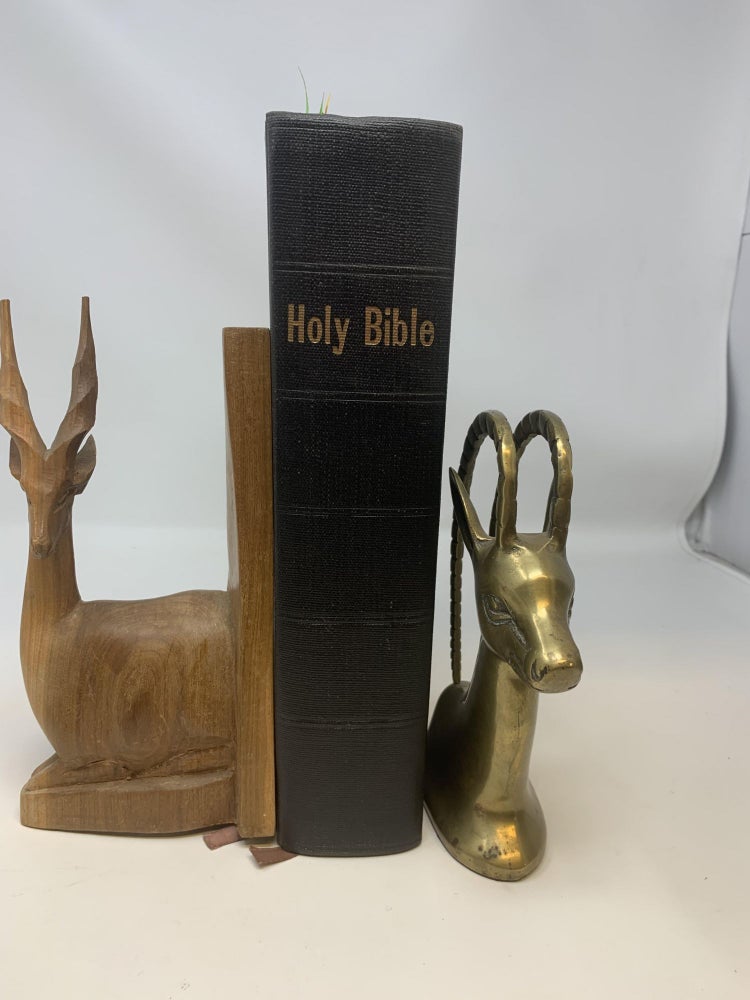 Item #84828 THE HOLY BIBLE, CONTAINING THE OLD AND NEW TESTAMENTS, TRANSLATED FROM THE ORIGINAL TONGUES, AND WITH THE FORMER TRANSLATIONS DILIGENTLY COMPARED AND REVISED; WITH CANNE'S MARGINAL NOTES AND REFERENCES. TO WHICH ARE ADDED AN INDEX: AN ALPHABETICAL TABLE OF ALL THE NAMES IN THE OLD AND NEW TESTAMENTS WITH THEIR SIGNIFICATIONS, TABLE OF SCRIPTURE WEIGHTS, MEASURES, AND COINS, &c. SHEPPERD BIBLE SHEPPARD, STRETCH FAMILY 1834, TERRILL.