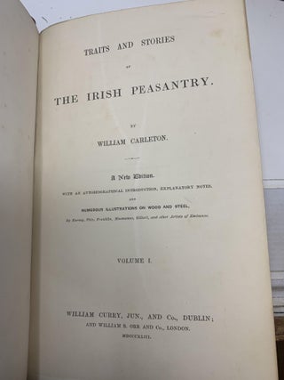 TRAITS AND STORIES OF THE IRISH PEASANTRY (TWO VOLUMES, COMPLETE)
