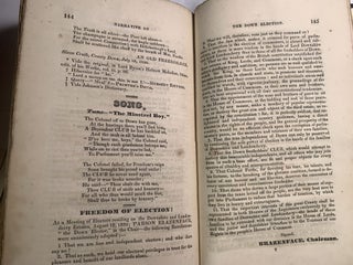 NARRATIVE OF THE PROCEEDINGS OF THE CONTESTED ELECTION FOR THE COUNTY OF DOWN IN THE YEAR 1830; WITH THE SQUIBS, PLACARDS, SONGS, &c. &c. ALSO WITH THE PUBLICATIONS OF THE DOWN ELECTOR, AND NOTES AND ILLUSTRATIONS BY THE SAME (WITH FOLDOUT POLITICAL CARTOONS)