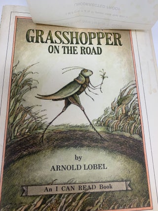 Item #85289 GRASSHOPPER ON THE ROAD (Proof Copy). Arnold Lobel