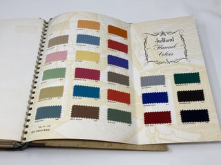 JUILLIARD LOG BOOK OF WORSTEDS AND WOOLENS FOR SPRING 1951 - "FINE FABRICS ARE THE FOUNDATION OF FASHION"
