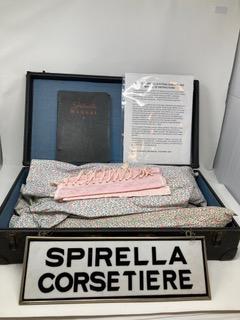 The Spirella Corset Company - Corsetiere's Sample Case with Set of 12-Piece Spirella Fitting Corsets and Instruction Manual