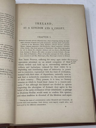 IRELAND, AS A KINGDOM AND A COLONY; OR A HISTORICAL, POLITICAL, AND MILITARY SKETCH OF ITS STATE, PREVIOUS TO, AND SINCE THE INVASION UNDER HENRY THE SECOND.