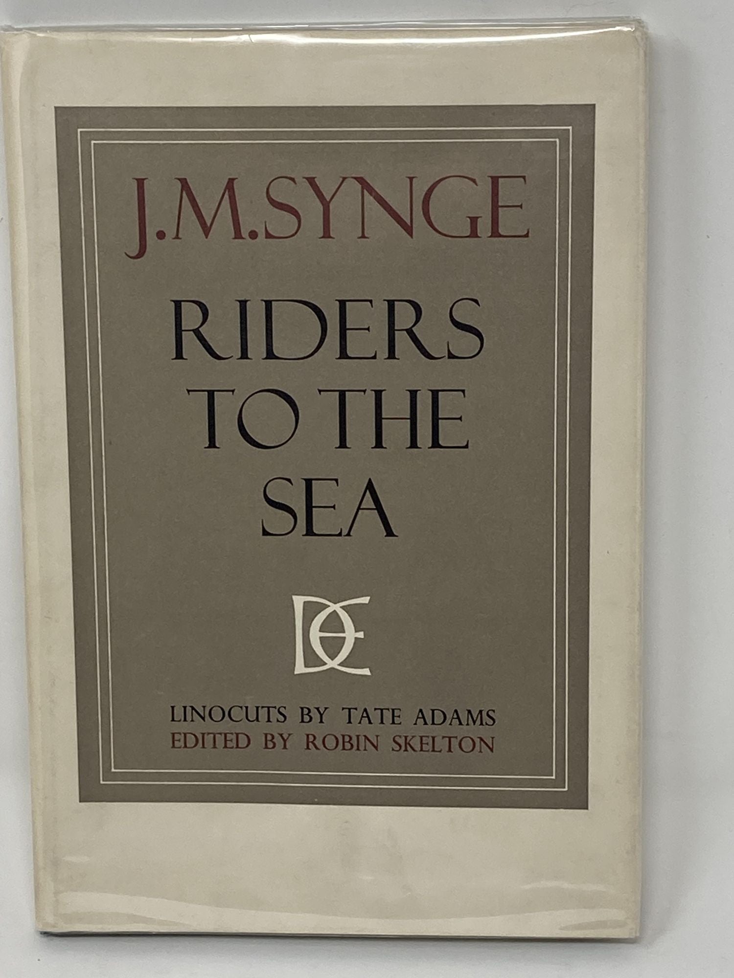 Synge, J.M. - Riders to the Sea, Edited by Robin Skelton from the Manuscript in the Houghton Library in Harvard University with Five Linocuts in Colour by Tate Adams, Dolmen Editions VIII