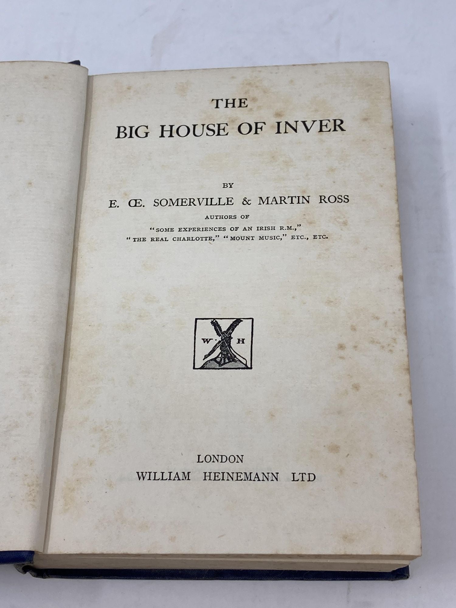 Somerville, O. OE. (Edith Anna Œnone Somerville) and Martin Ross - The Big House of Inver