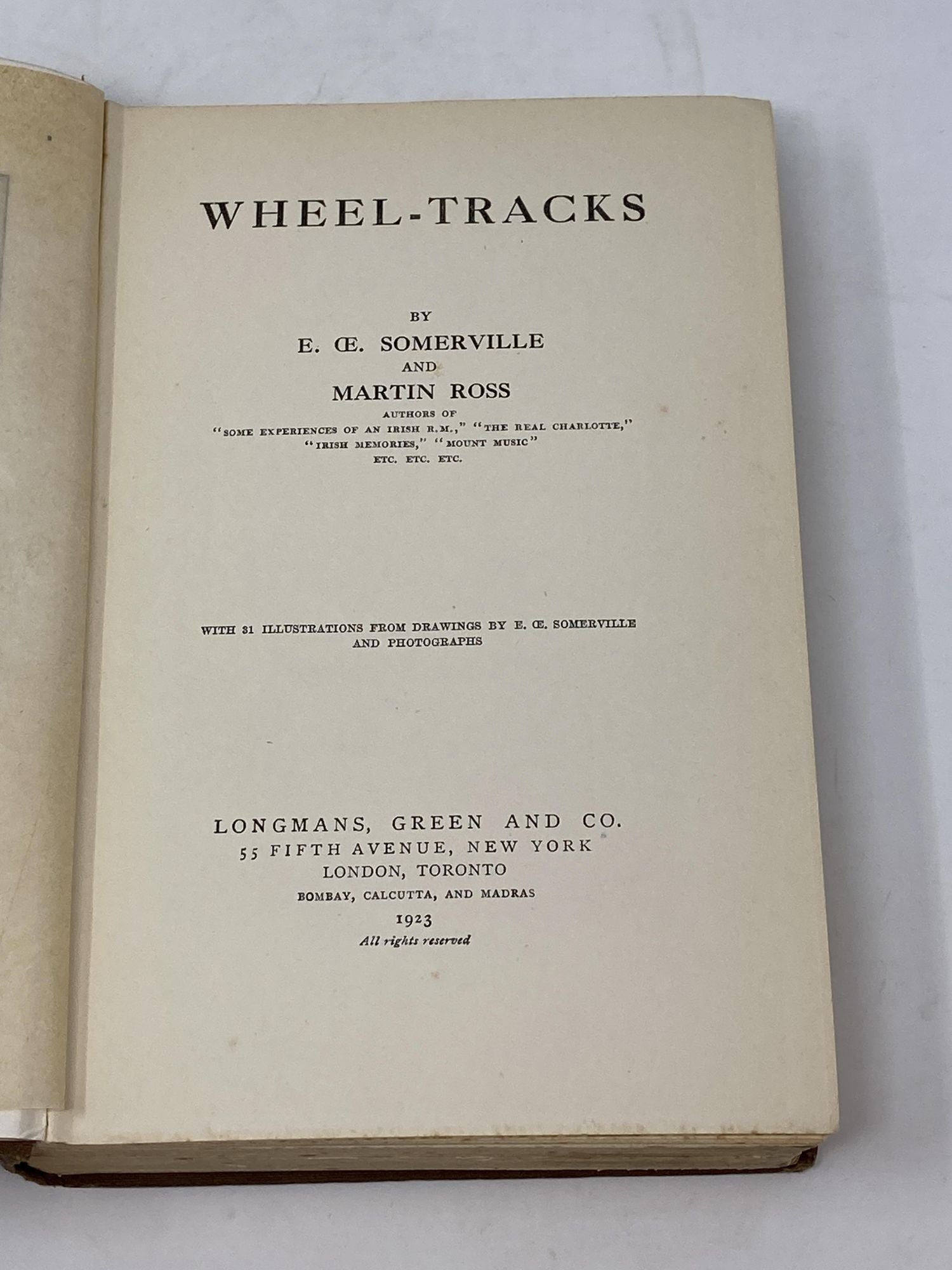 Somerville, E. OE. and Martin Ross - Wheel-Tracks