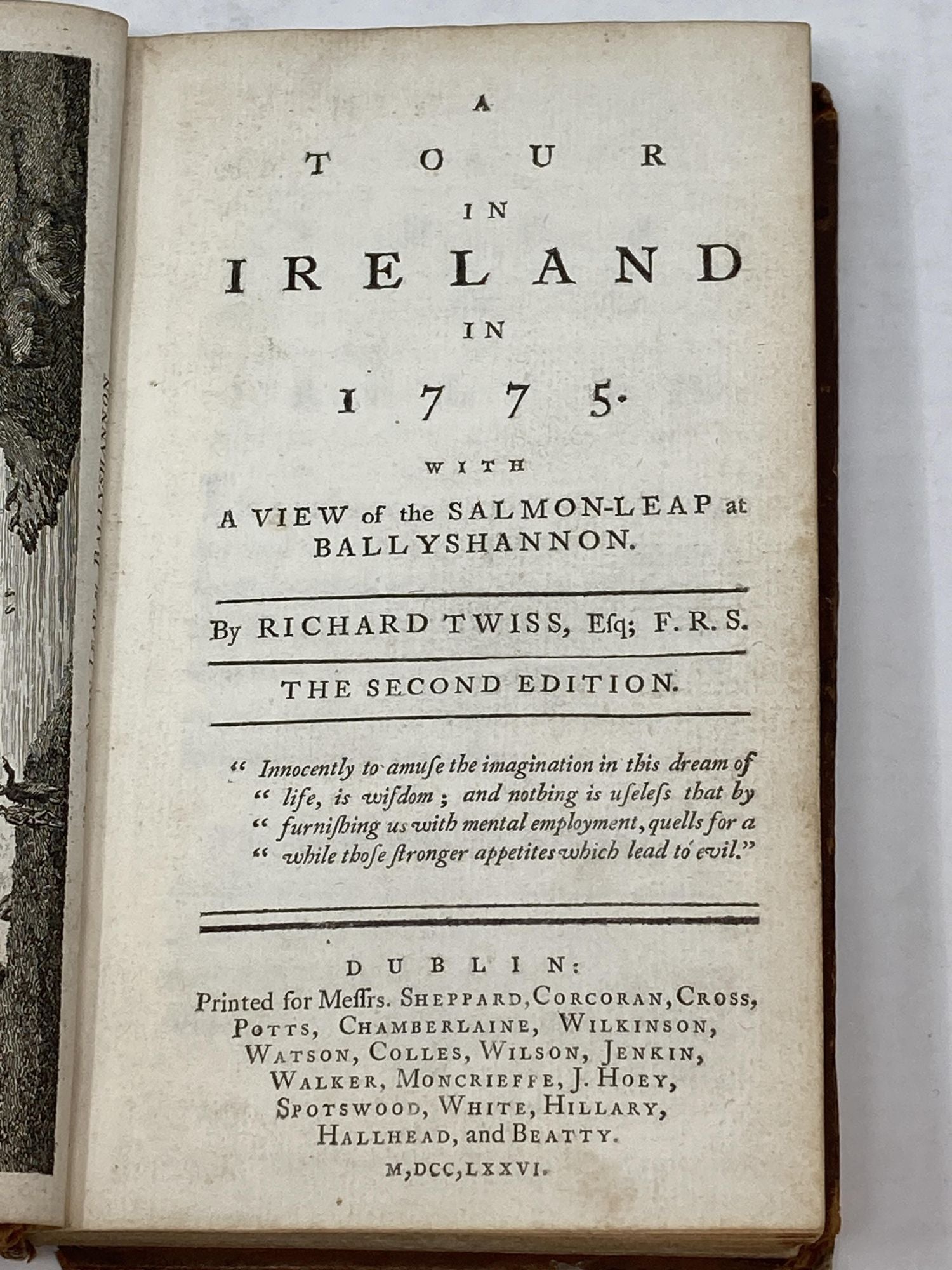Twiss, Richard - A Tour in Ireland in 1775 with a View of the Salmon Leap at Ballyshannon