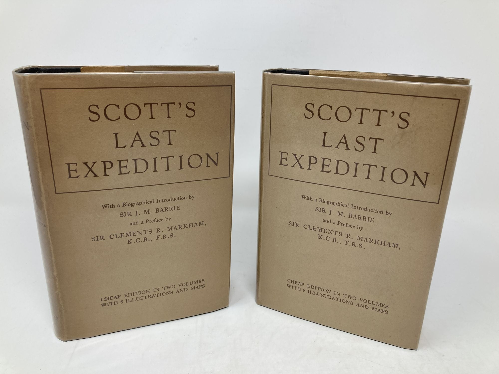 Scott, Robert F. - Scott's Last Expedition, in Two Volumes; Arranged by Leonard Huxley with a Preface by Clements Markham,nd a Biographical Introduction by Sir J.M. Barrie