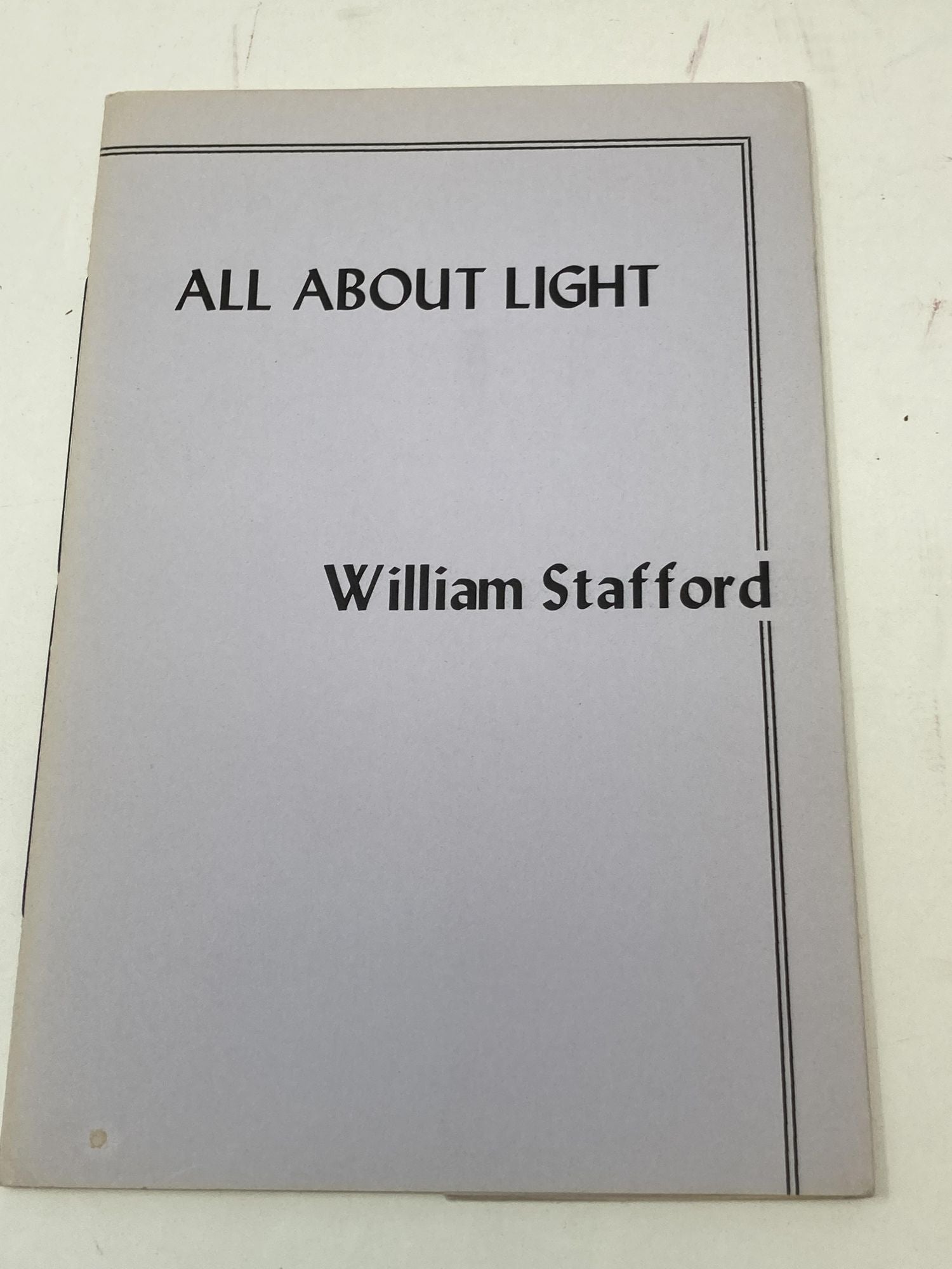 Stafford, William - All About Light (Signed)
