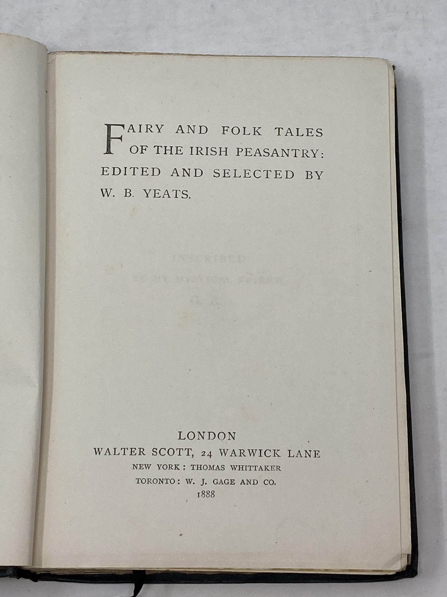 Yeats, W.B. (Ed.) - Fairy and Folk Tales of the Irish Peasantry