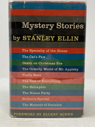 Item #86208 MYSTERY STORIES (SIGNED); Foreward by Ellery Queen. Stanley Ellin