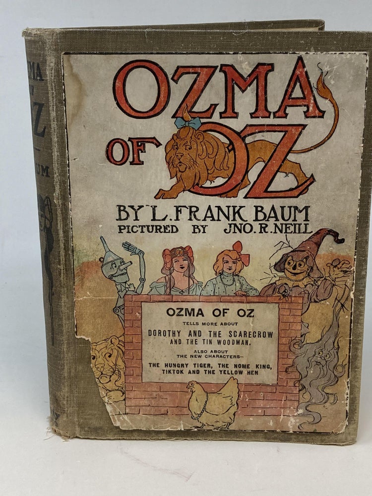 Item #86619 OZMA OF OZ; A Record of Her Adventures with Dorothy Gale of Kansas, the Yellow Hen, the Scarecrow, the Tin Woodman, Tiktok, the Cowardly Lion and the Hungry Tiger; Besides Other Good People too Numerous to Mention Faithfully Recorded Herein. L. Frank Baum.
