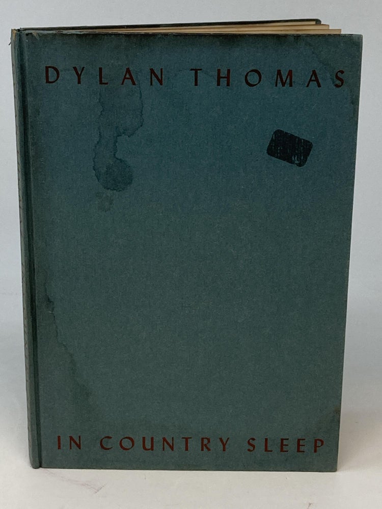 Item #86631 IN COUNTRY SLEEP. Dylan Thomas.