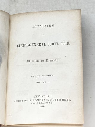 Item #87226 MEMOIRS OF LIEUT.-GENERAL SCOTT, LL.D. (TWO VOLUMES). Lieut.-General Scott, Winfield